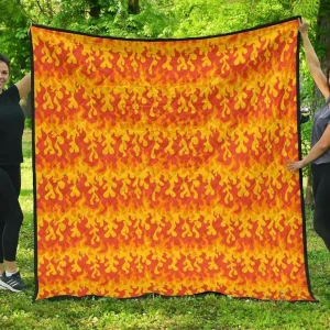 Fire Flame Cl12100286Mdq Quilt Blanket and Home Decor