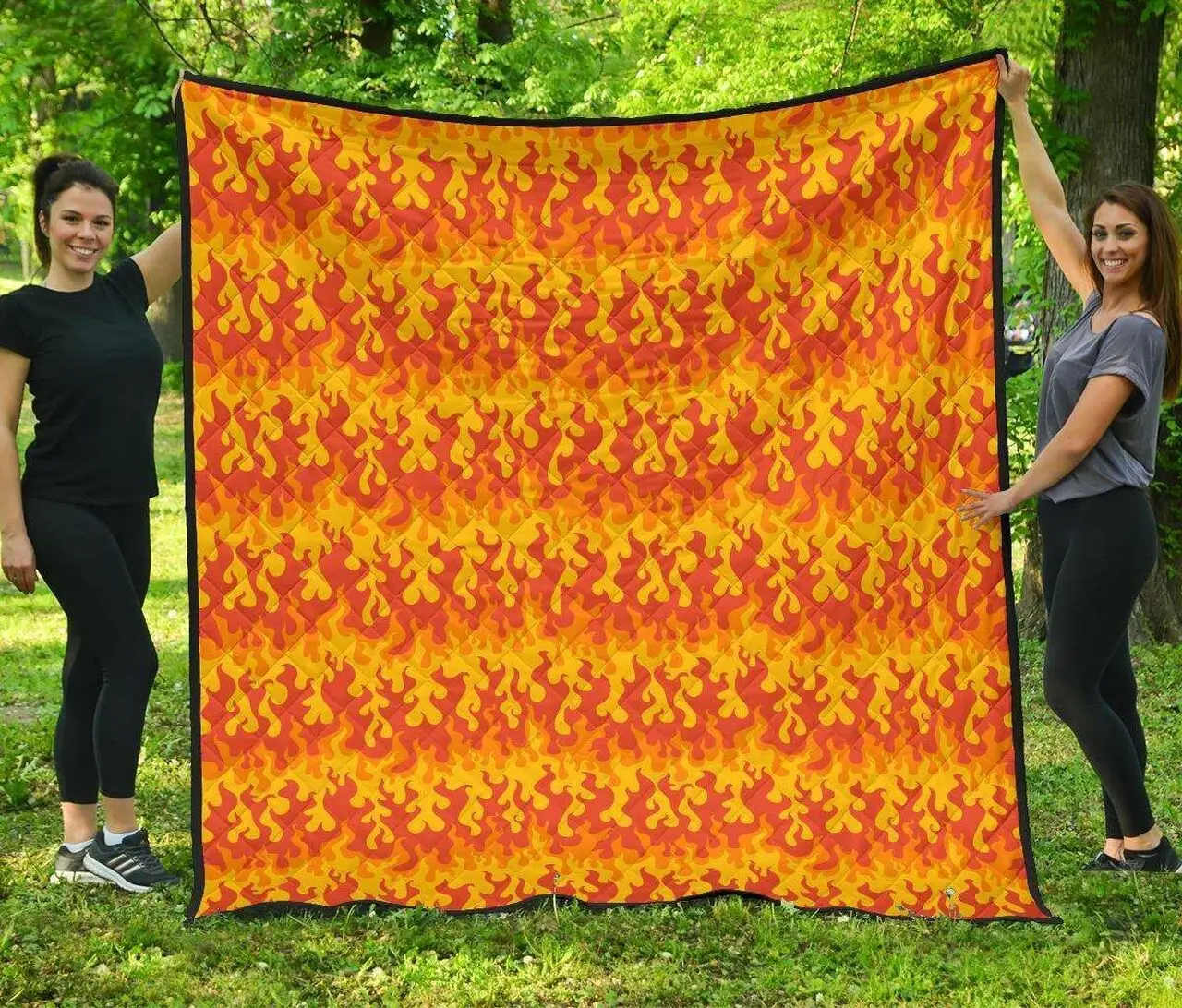 Fire Flame Cl12100286Mdq Quilt Blanket and Home Decor