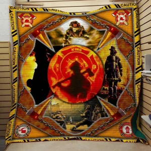 Firefighter Awesome Ah Quilt Derqji and Home Decor
