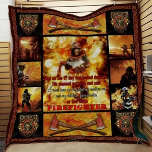 Firefighter Awesome Quilt Mlv and Home Decor