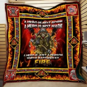 Firefighter Cl2100179Mdq Quilt Blanket and Home Decor
