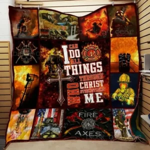Firefighter Cl2100180Mdq Quilt Blanket and Home Decor