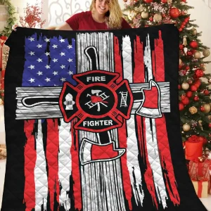 Firefighter Quilt Mfc and Home Decor