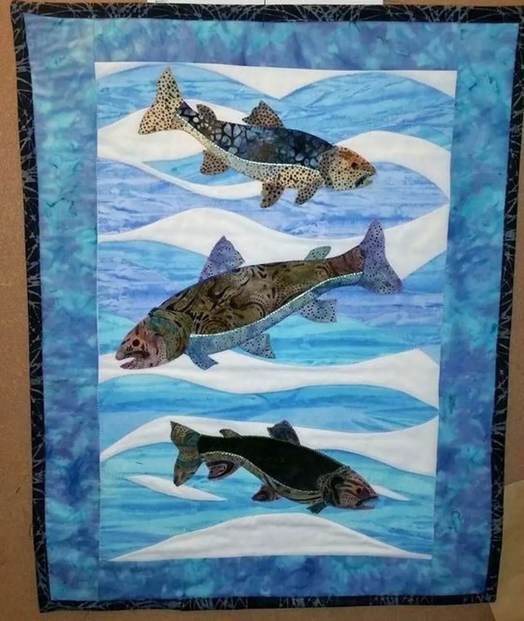 Fish Clt1610056H Quilt Blanket and Home Decor