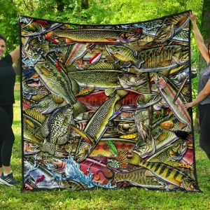 Fish Quilt 01869 Quilt and Home Decor