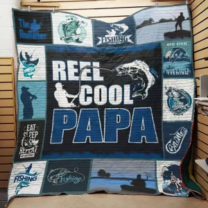 Fishing Dad Quilt Blanket and Home Decor