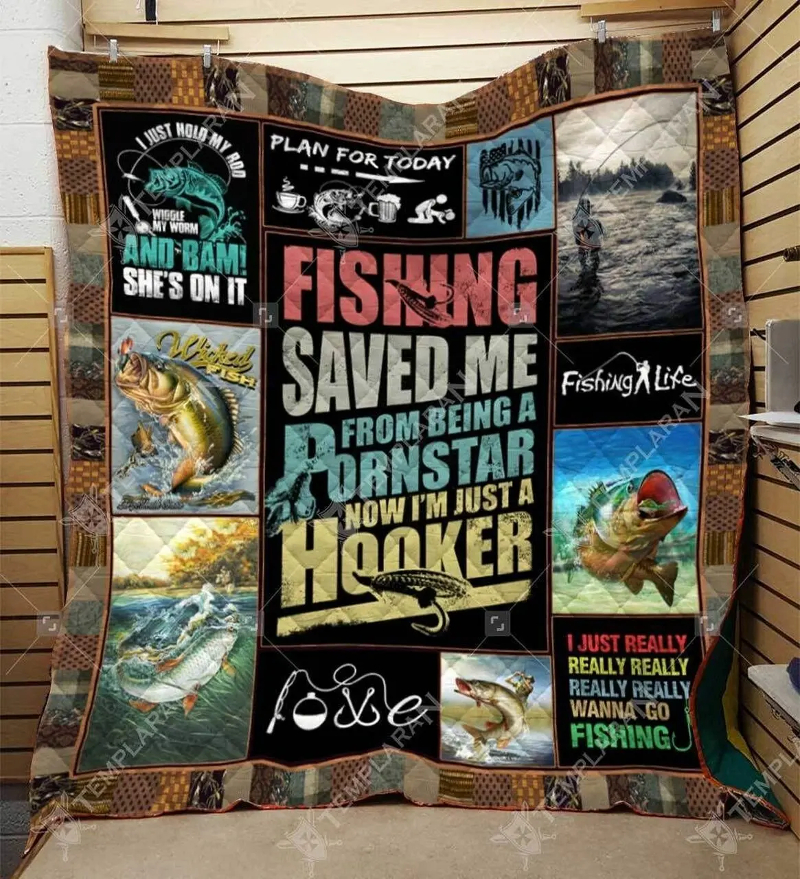 Fishing Quilt Gzk and Home Decor