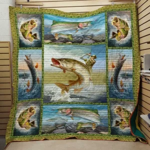 Fishing Quilt V9 and Home Decor