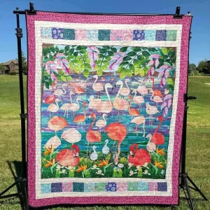 Flamingo Blanket Th0207 Quilt and Home Decor
