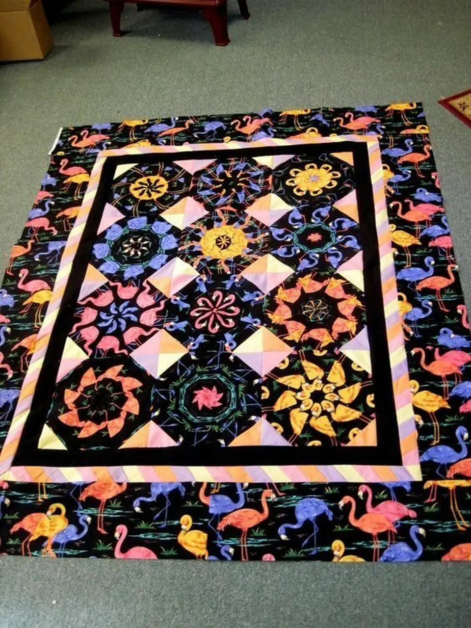 Flamingo Cla0810185Q Quilt Blanket and Home Decor