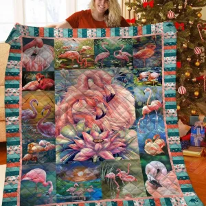 Flamingo Quilt Izg and Home Decor