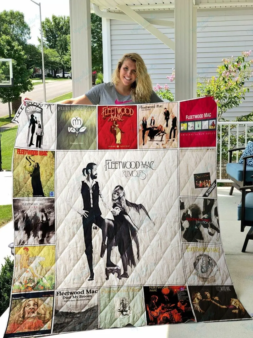Fleetwood Mac Quilt Blanket 01225 and Home Decor