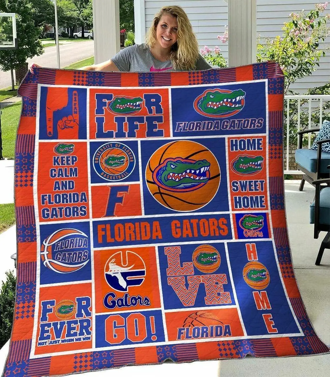 Florida Gators B210613 Quilt Blanket and Home Decor