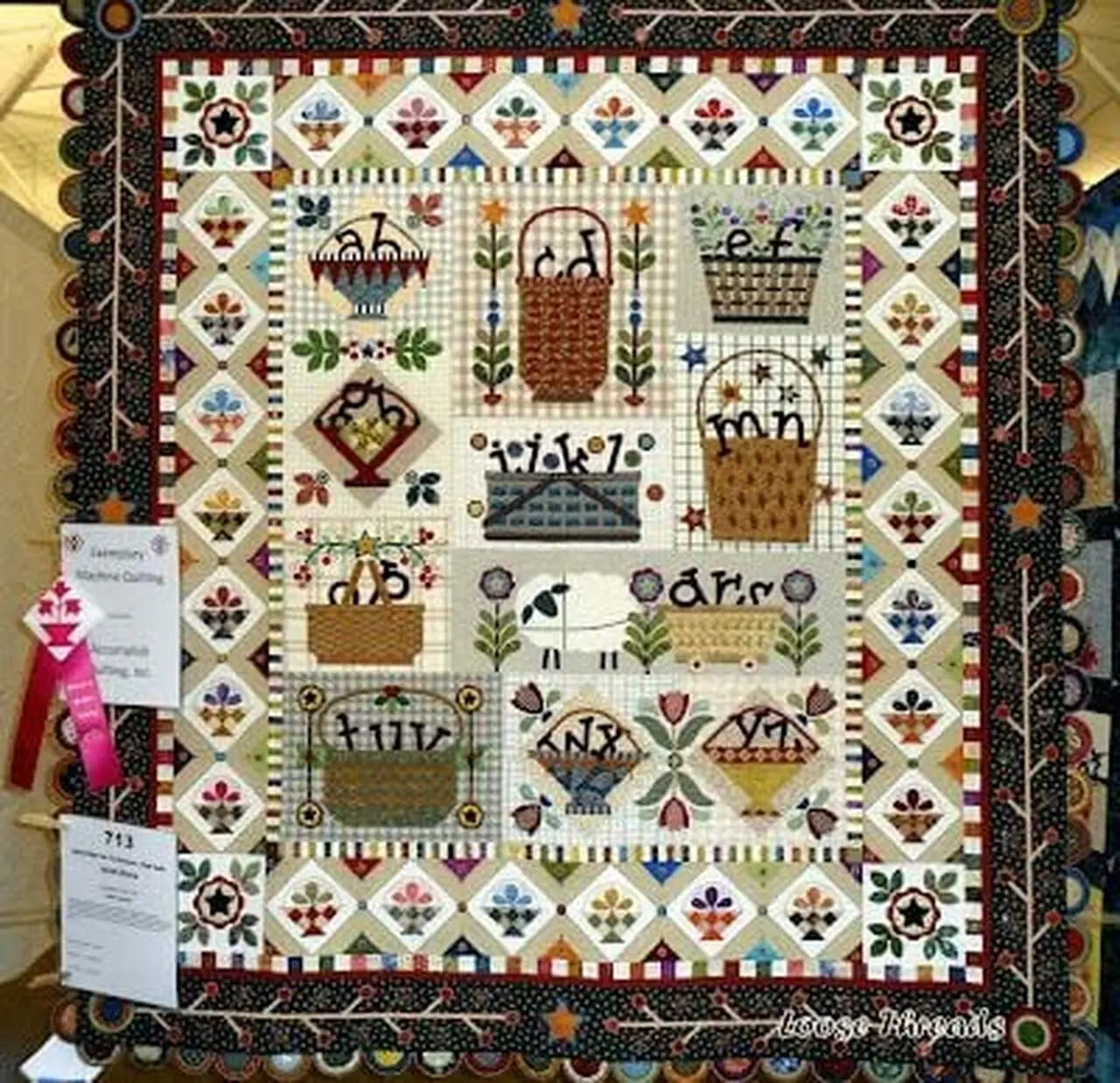 Flower Basket Cla1110275Q Quilt Blanket and Home Decor
