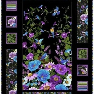 Flower Bird Hur Quilt js and Home Decor
