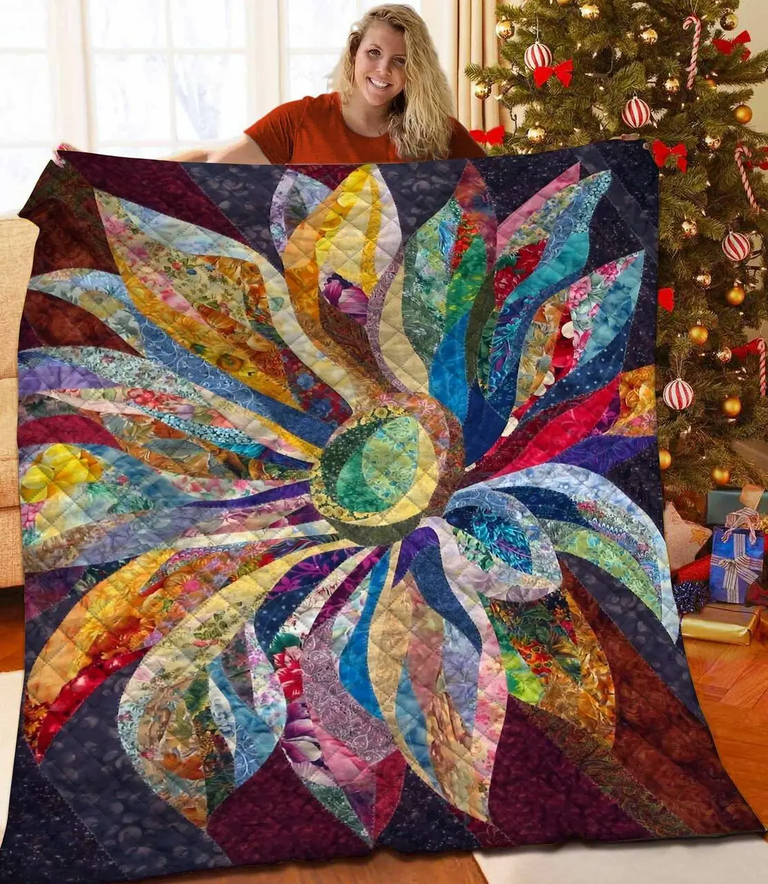 Flower Cla05121253Q Quilt Blanket and Home Decor