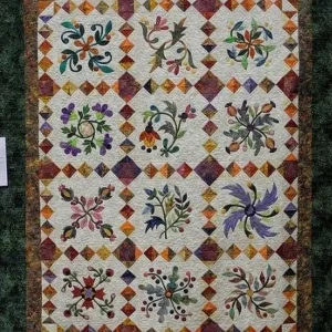 Flower Cla1710180Q Quilt Blanket and Home Decor
