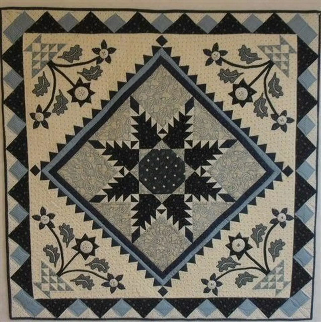 Flower Pot Cla1910251Q Quilt Blanket and Home Decor