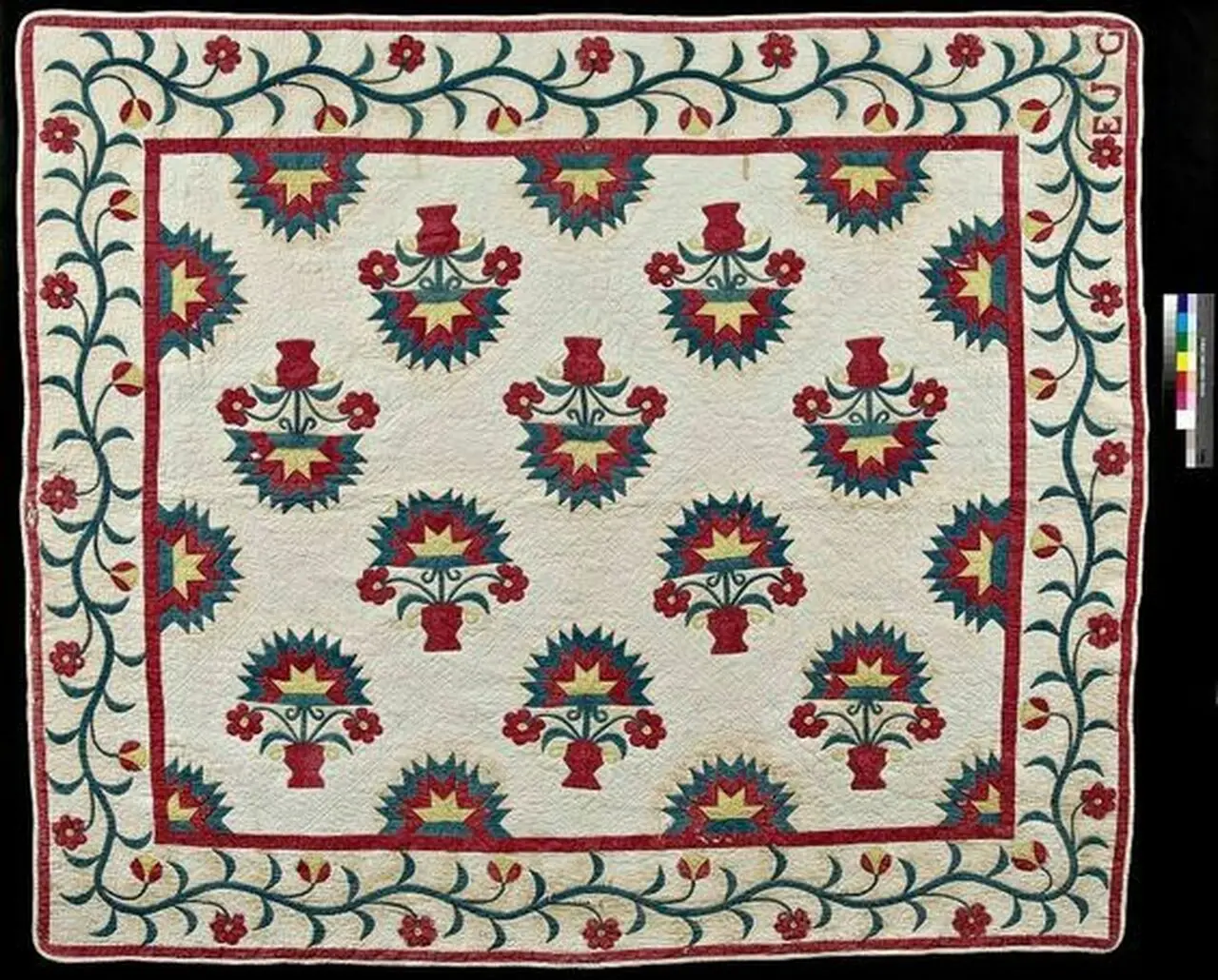 Flower Pots Cla1510174Q Quilt Blanket and Home Decor