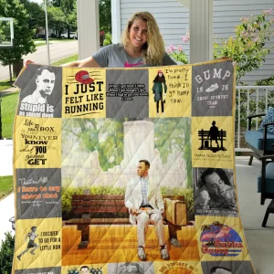Forrest Gump Quilt Blanket Ver 17 and Home Decor