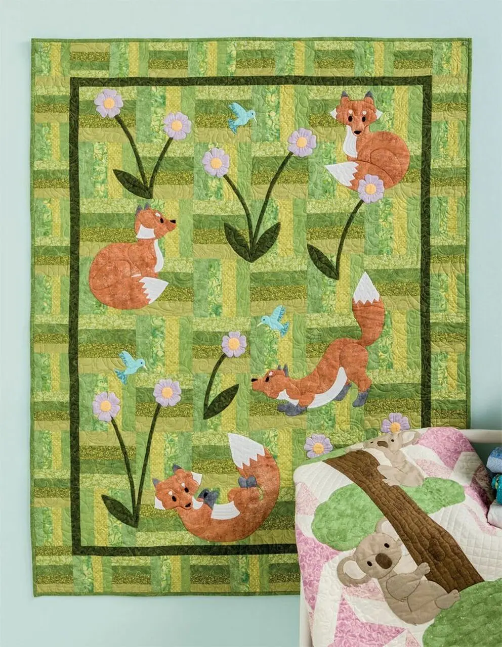 Fox Quilt Blanket Dhc150126Lt and Home Decor