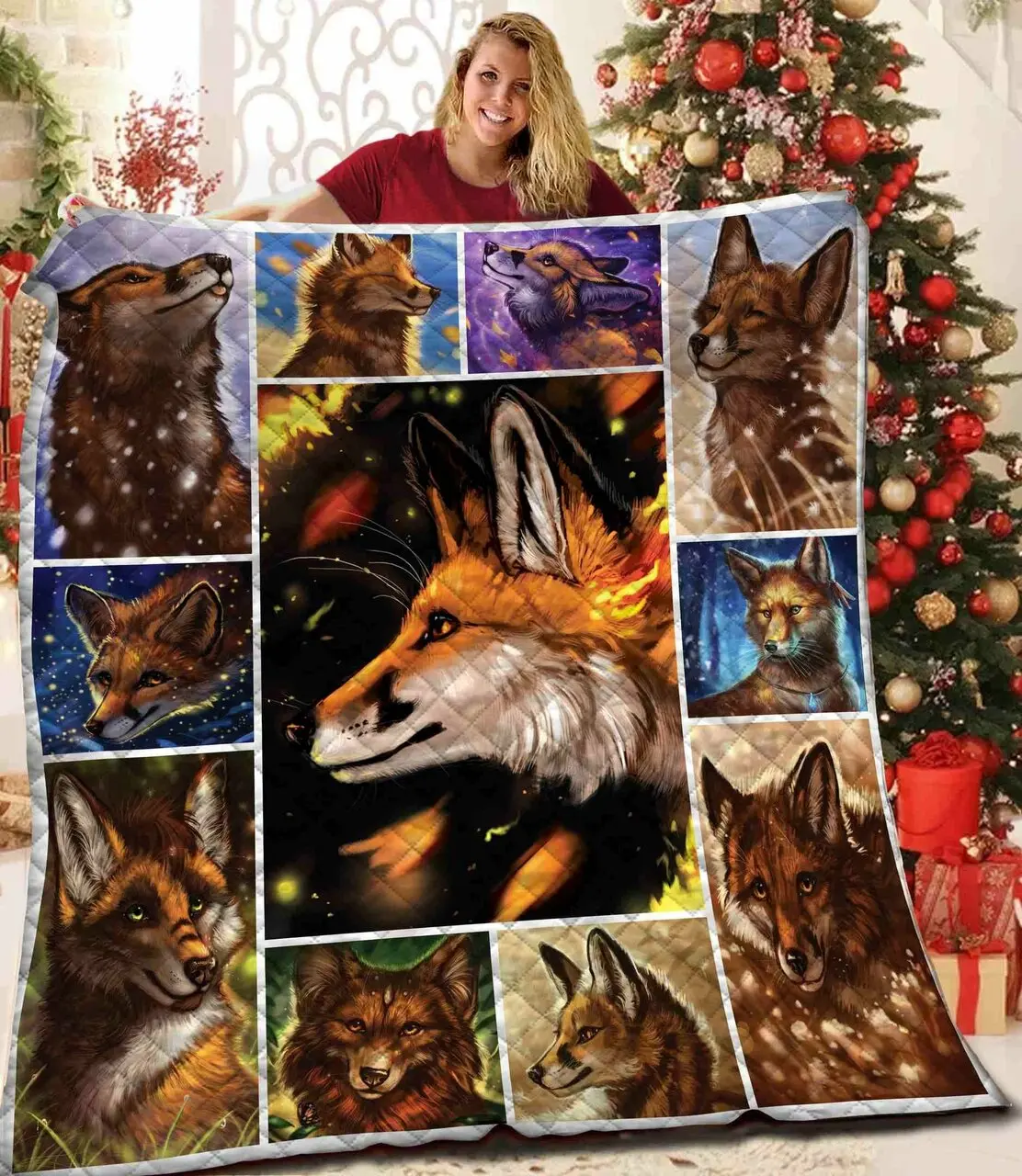 Fox Quilt Gsf and Home Decor