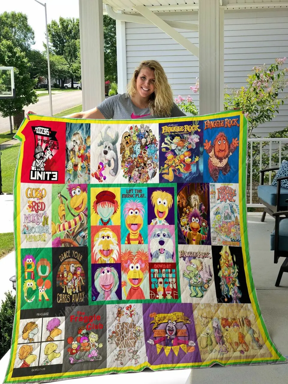 Fraggle Rock Quilt Blanket and Home Decor
