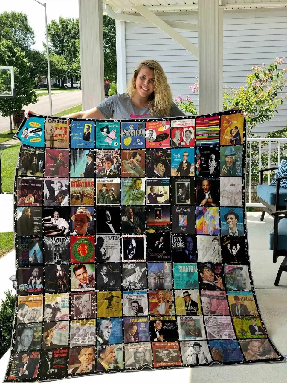 Frank Sinatra Albums Blanket Ha0910 Quilt and Home Decor