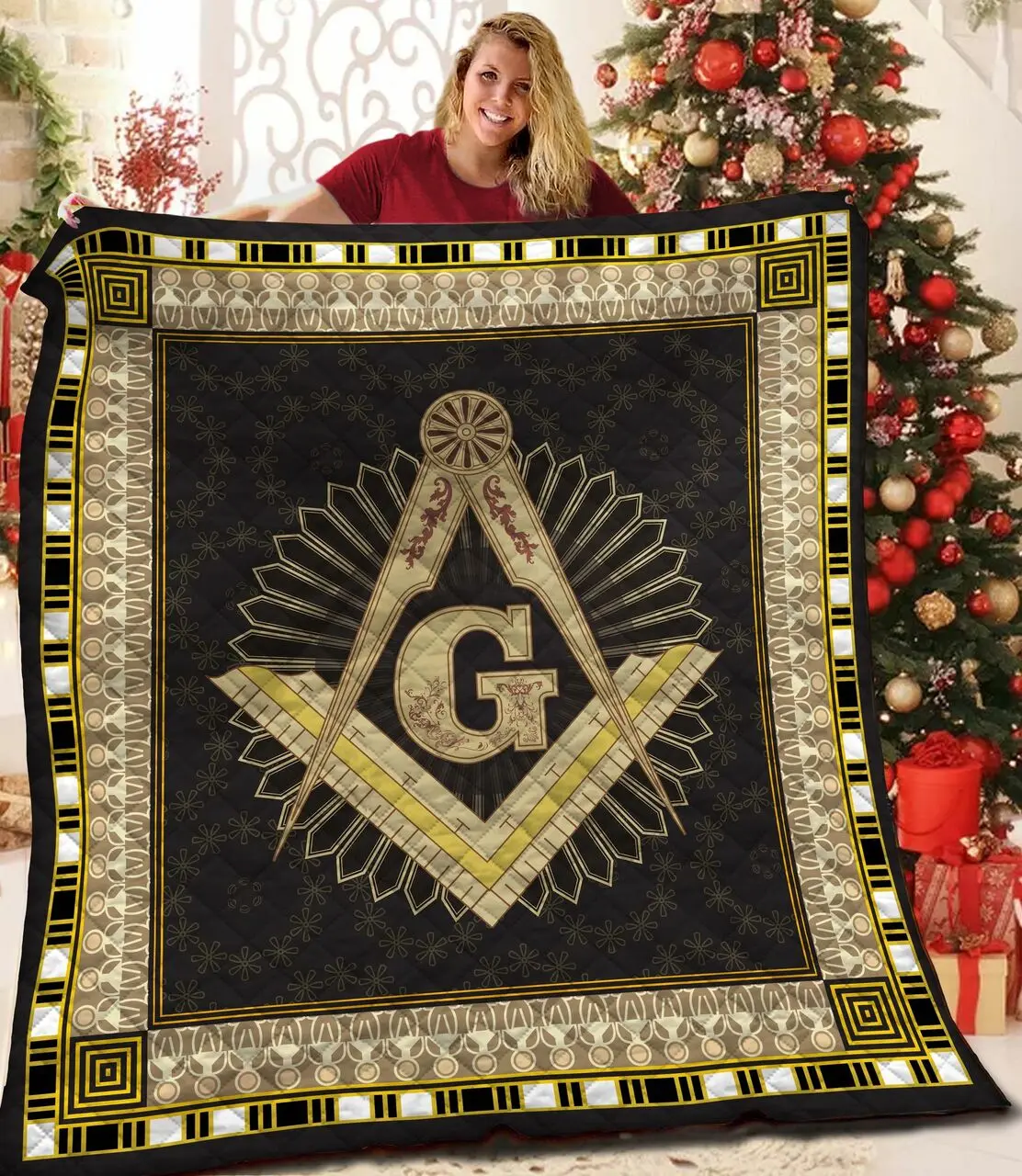 Freemason Quilt Gnk and Home Decor