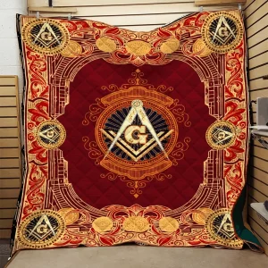 Freemasonry Quilt Blanket Dhc091013Vt and Home Decor