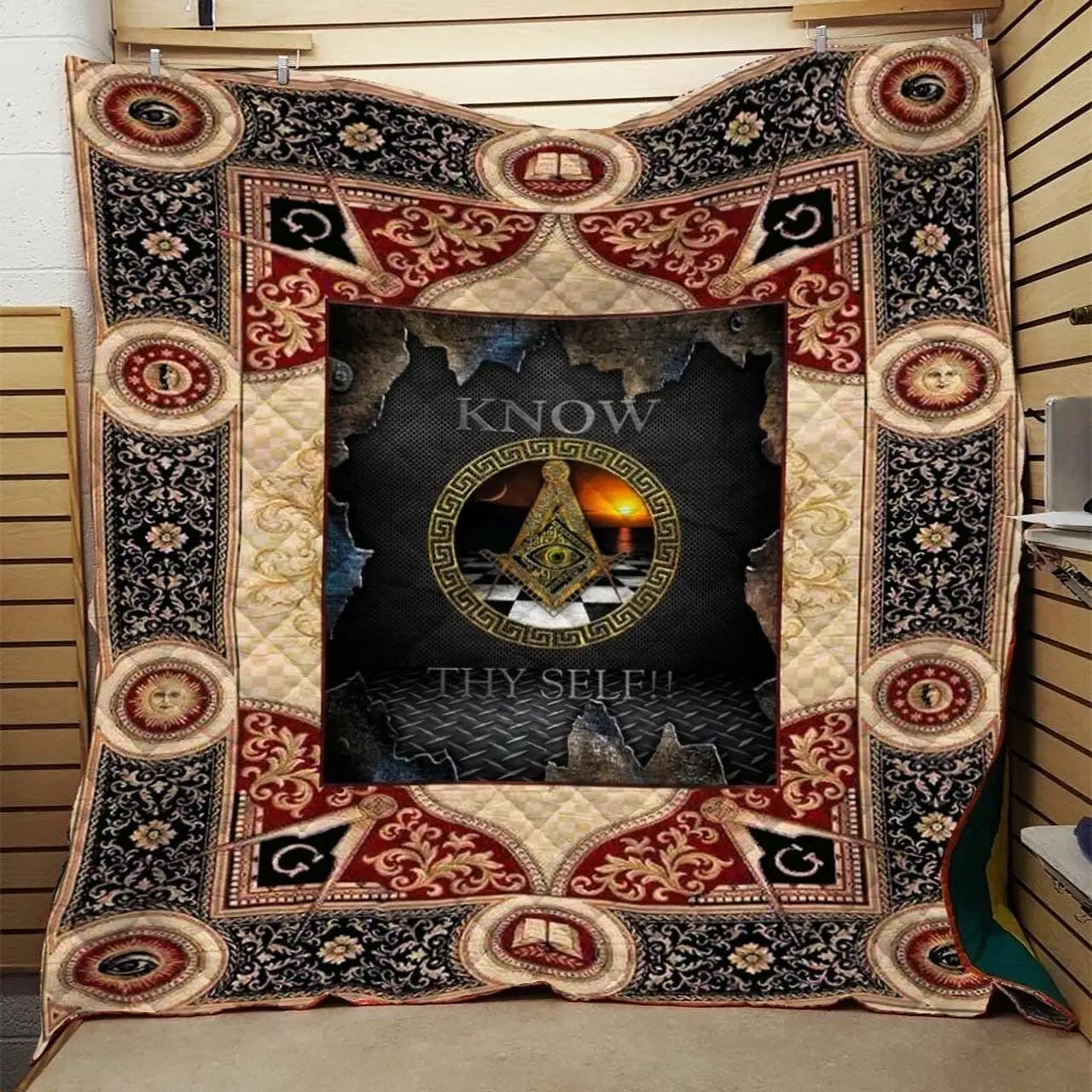 Freemasonry Quilt Blanket Dhc0910740Vt and Home Decor