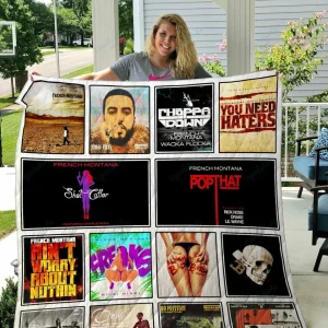 French Montana Quilt Blanket and Home Decor