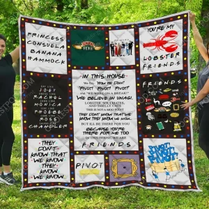 Friend Vr1 Quilt Blanket and Home Decor