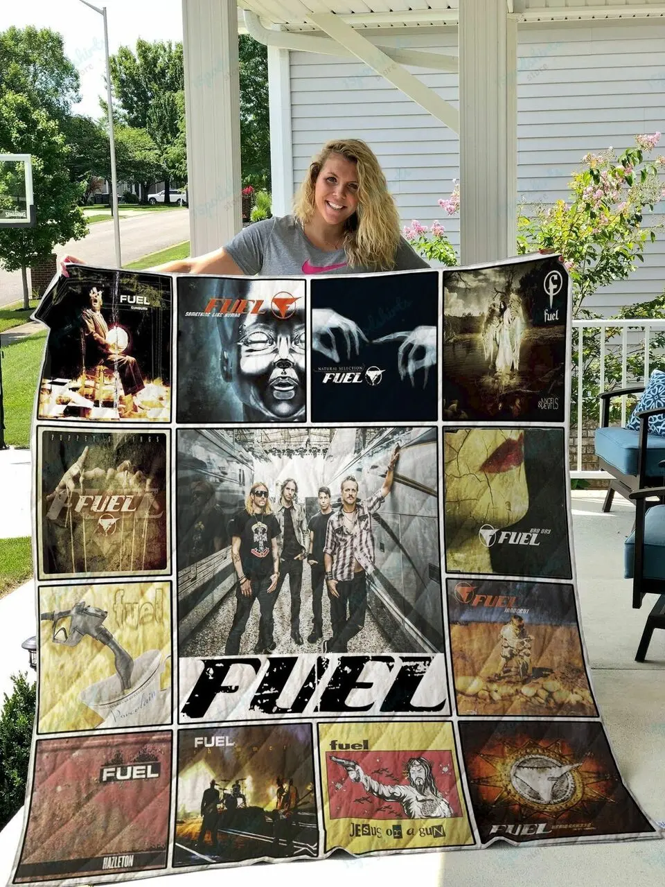 Fuel Quilt Blanket and Home Decor