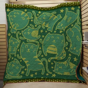 Funny Cat Quilt and Home Decor