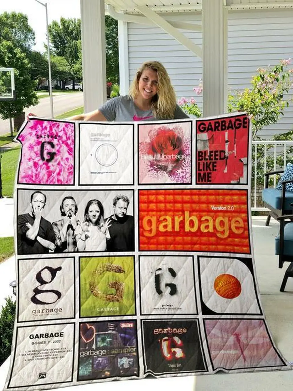 Garbage Quilt Blanket Quilt and Home Decor