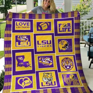 Geaux Tigers Quilt Blanket Th1507 and Home Decor