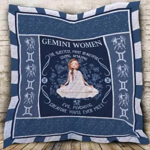 Gemini Horoscope Blanket Th0607 Quilt and Home Decor