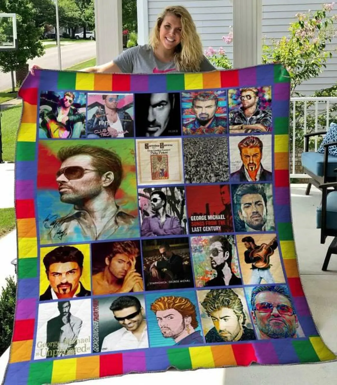 George Michael Quilt Blanket Hvt060626 Quilt and Home Decor