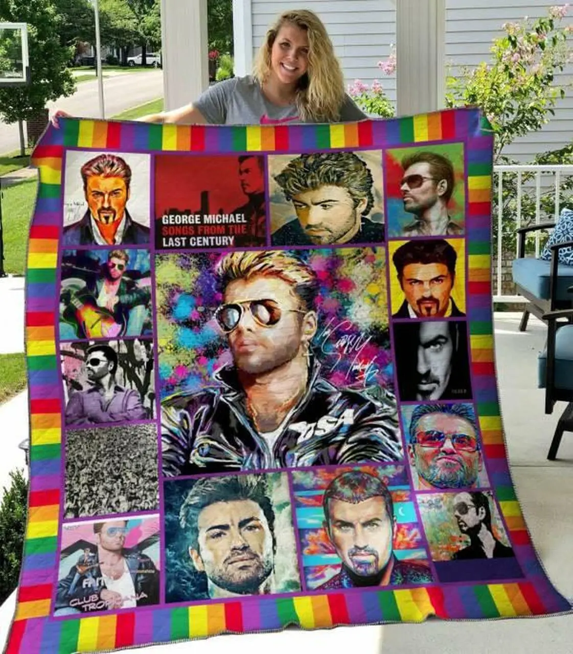 George Michael Quilt Blanket Hvt060628 Quilt and Home Decor