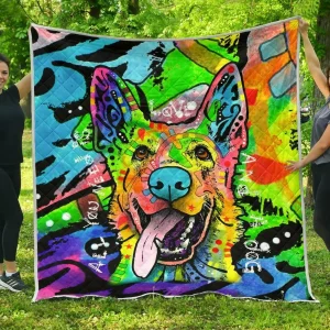 German Shepherd Premium Quilt – Dean Russo Art and Home Decor