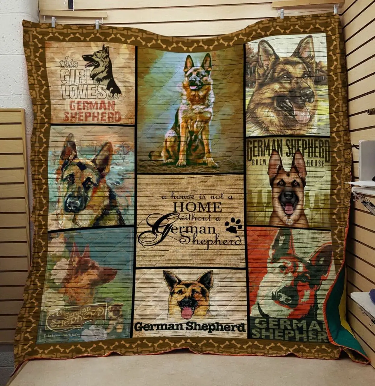 German Shepherd Quilt Blanket Dhc13122834Vt and Home Decor