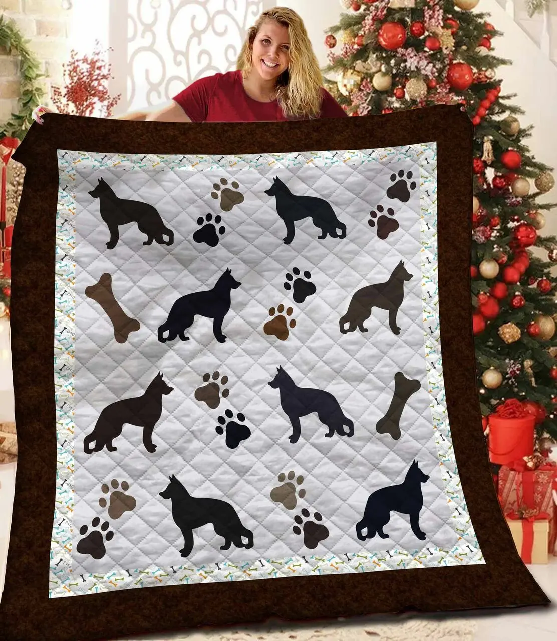 German Shepherd Quilt Iii and Home Decor