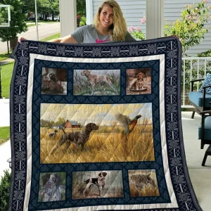 German Shorthaired Pointer 1 Quilt Design By Exrain and Home Decor