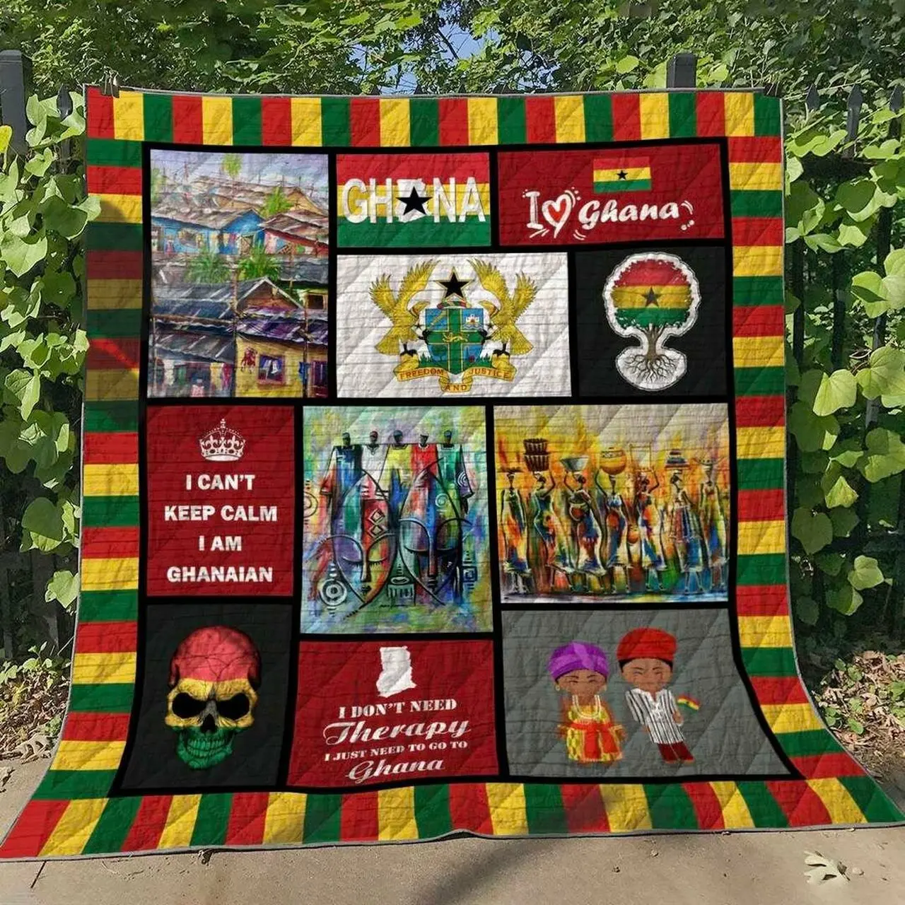 Ghana Hn100619 Quilt Blanket and Home Decor