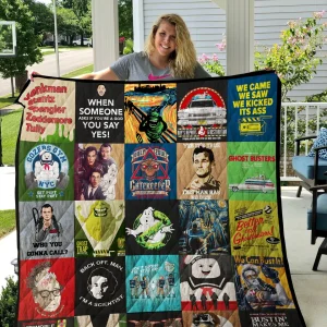 Ghostbusters Poster Quilt and Home Decor