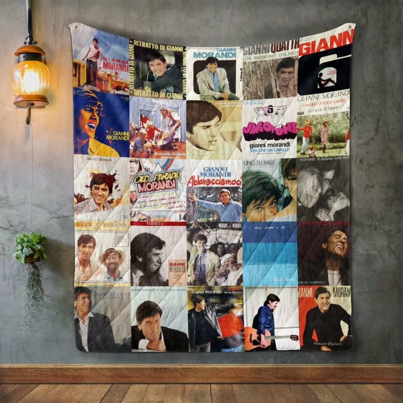 Gianni Morandi Album Covers Quilt Blanket and Home Decor