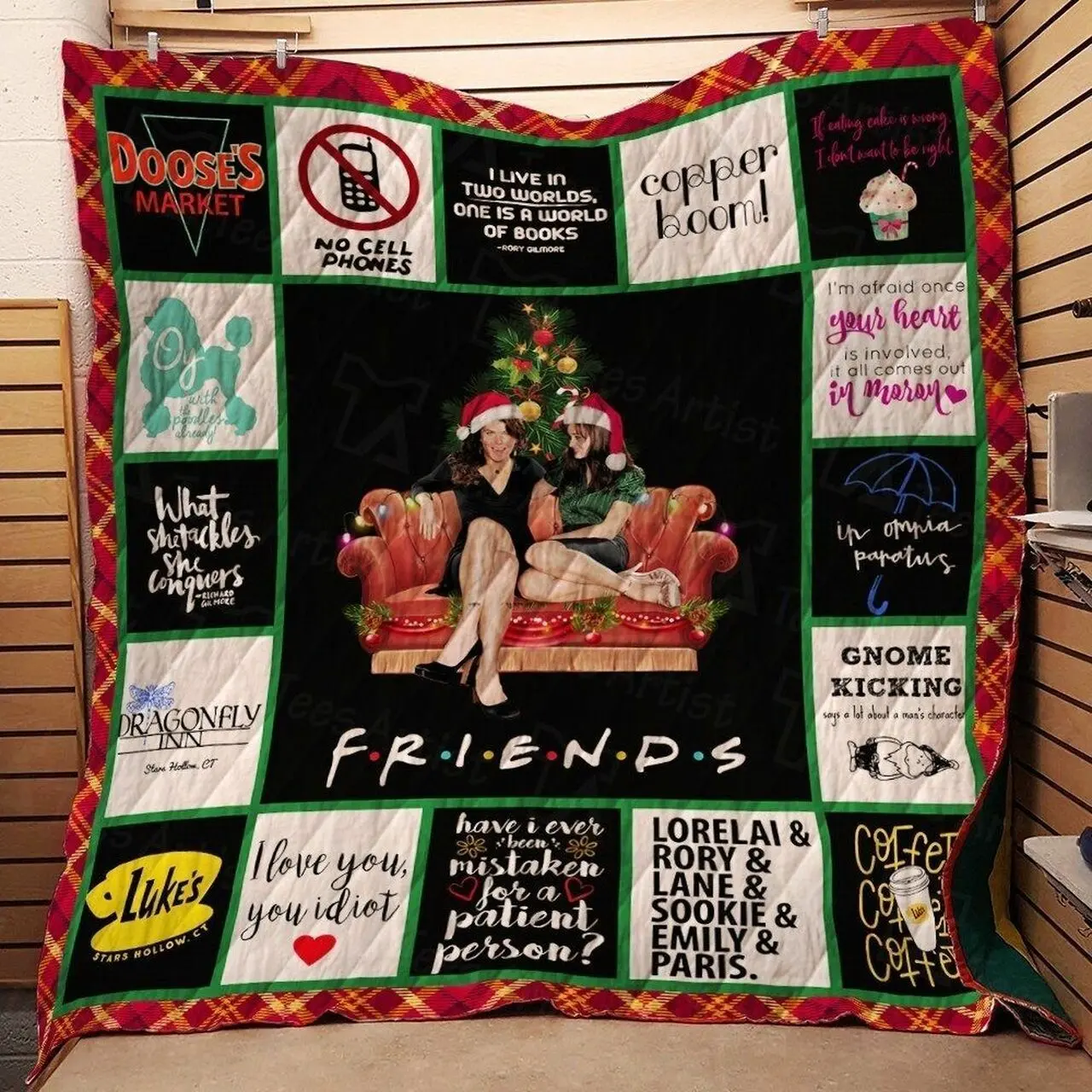 Gilmore And Friends Quilt Blanket 01958 and Home Decor