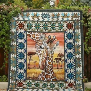 Giraffe And Love Hur Quilt Bevrvb and Home Decor