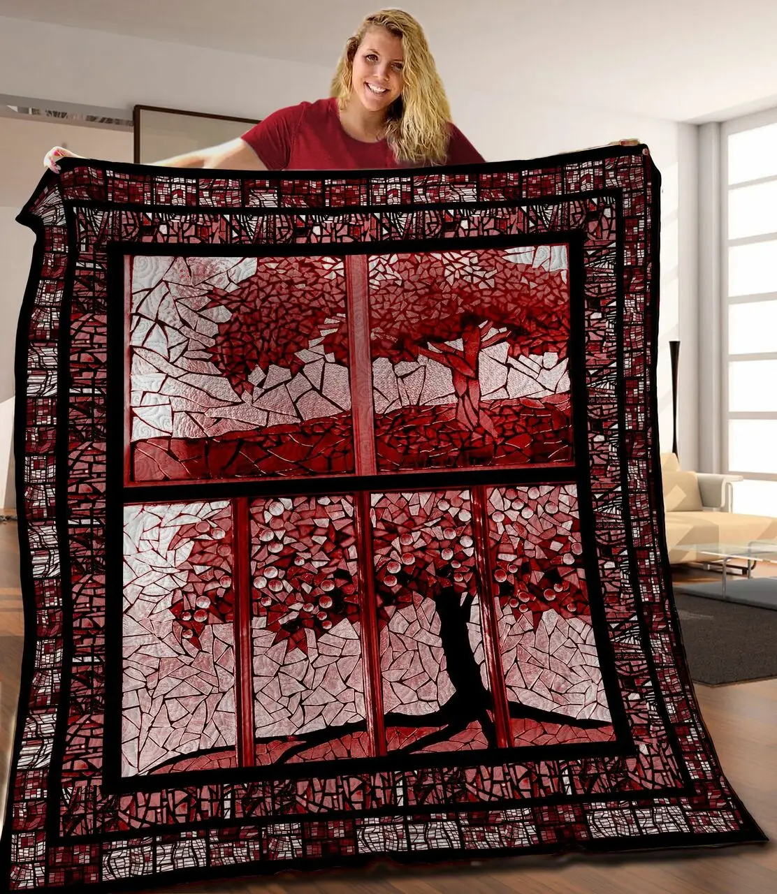 Glass Quilt Blanket C9B240213NM and Home Decor
